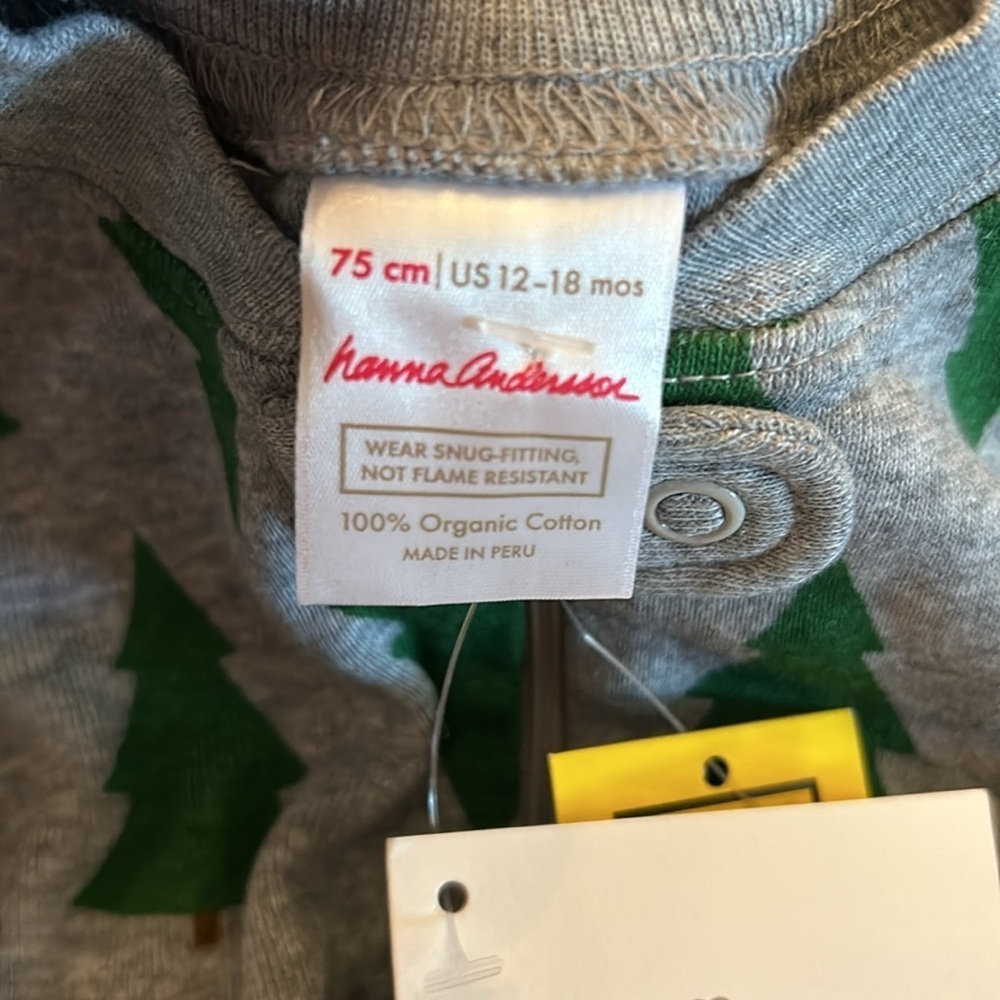 Hanna Andersson Christmas Tree Holiday Sleeper Infant - Picture 7 of 10